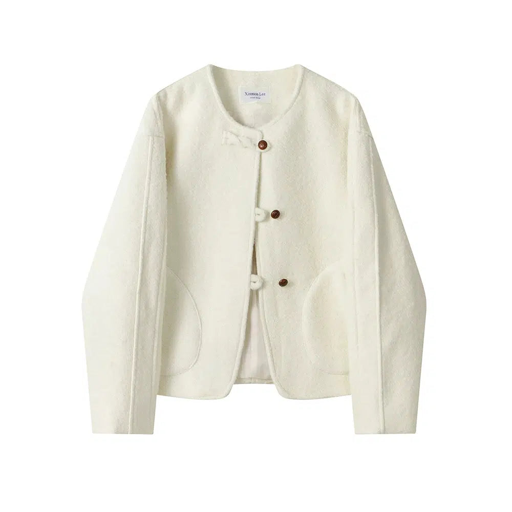 Pockets Button-Up Coat