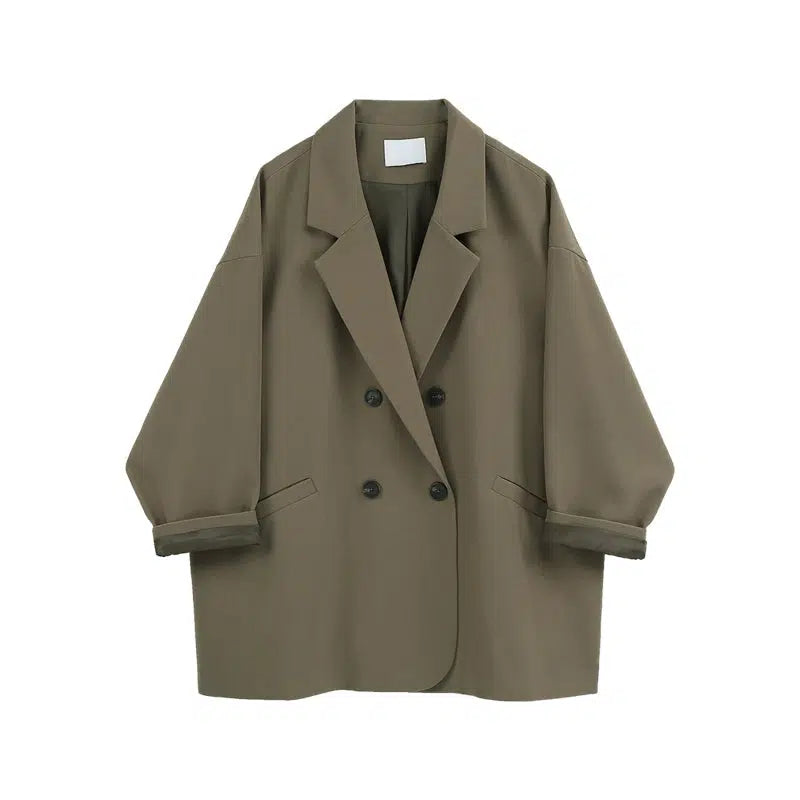 Double-Breasted Pockets Coat