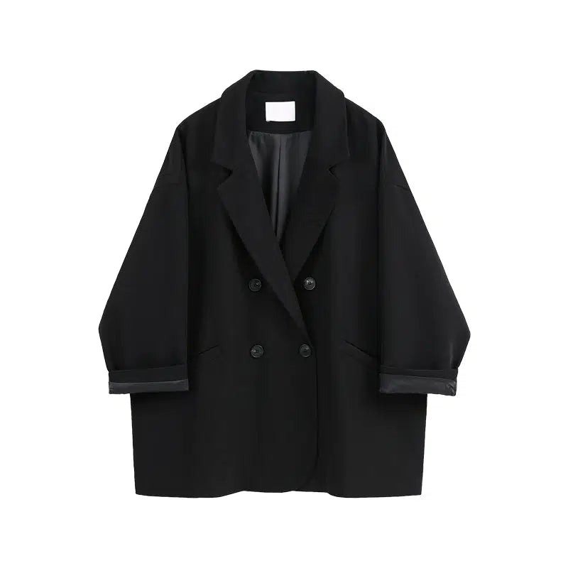 Double-Breasted Pockets Coat