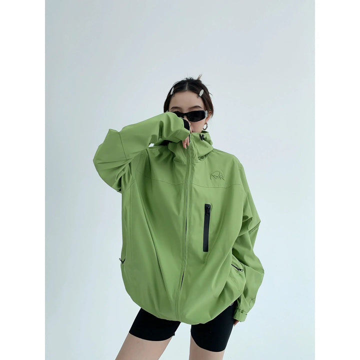 Women's Hooded Windbreaker Coat