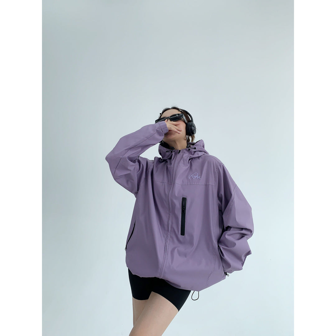 Women's Hooded Windbreaker Coat