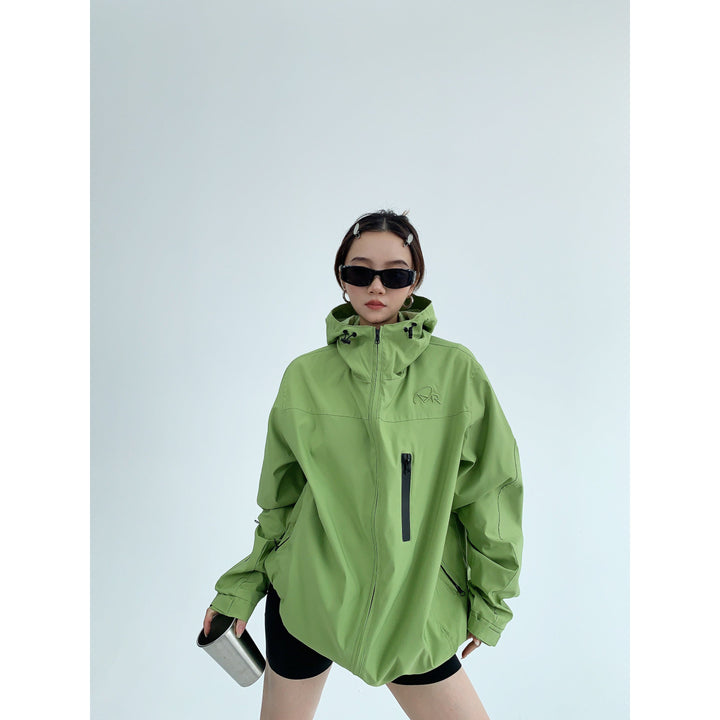 Women's Hooded Windbreaker Coat