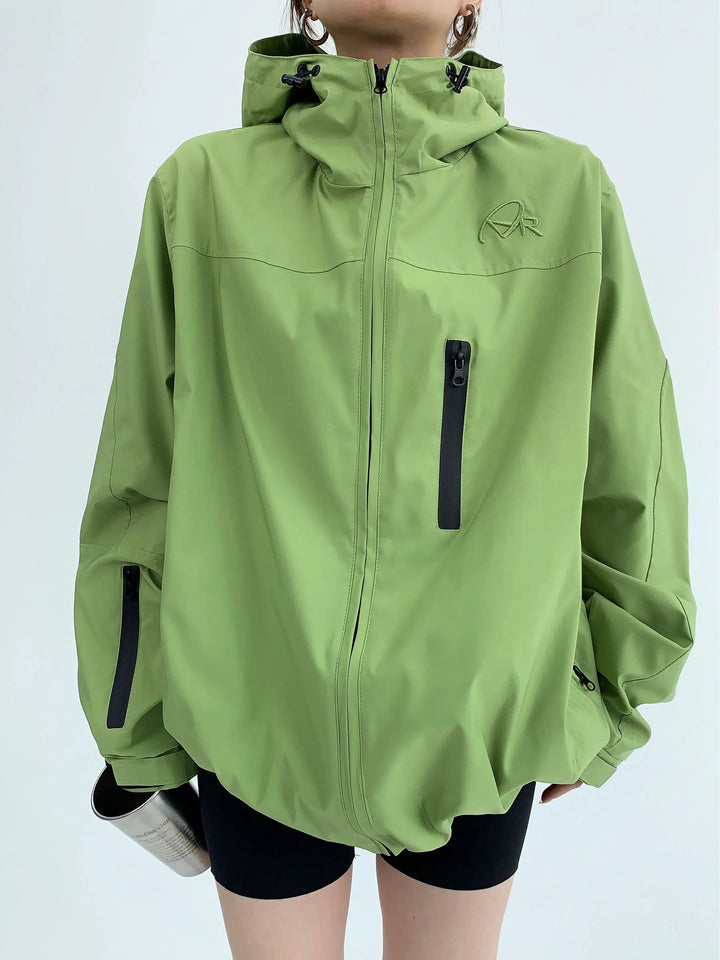 Women's Hooded Windbreaker Coat