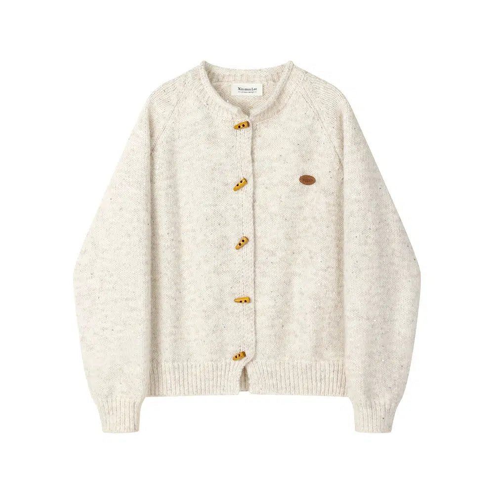 Button Accents Knit Cardigan