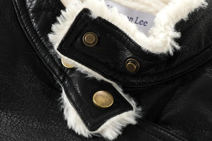 Shearling Lined Leather Jacket