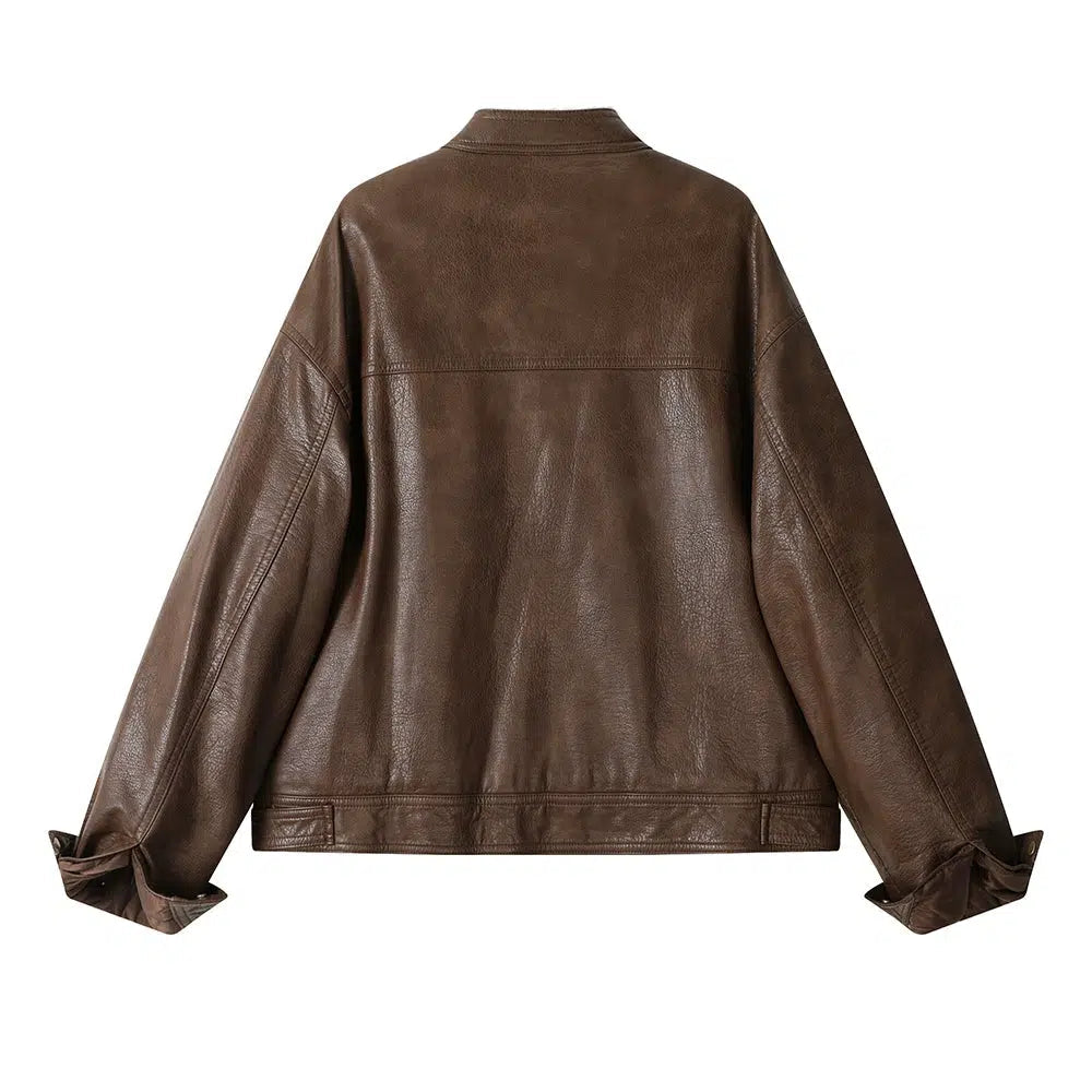 Shearling Lined Leather Jacket