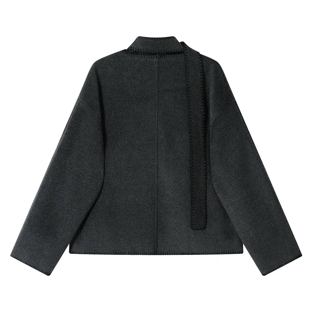 Short Double-sided Woolen Jacket