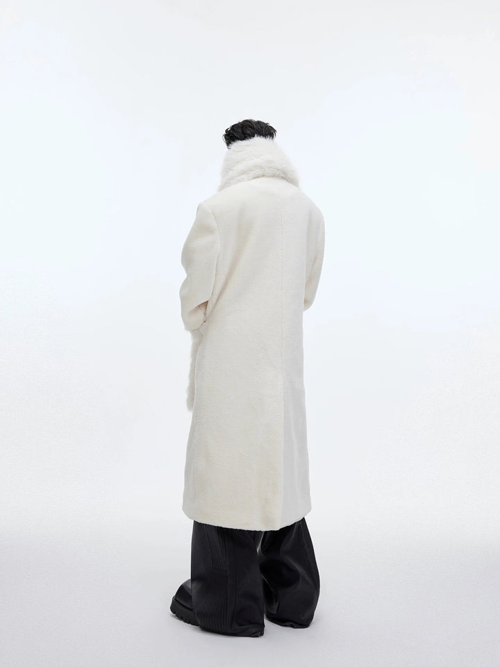 Woolen Thickened Long Windbreaker