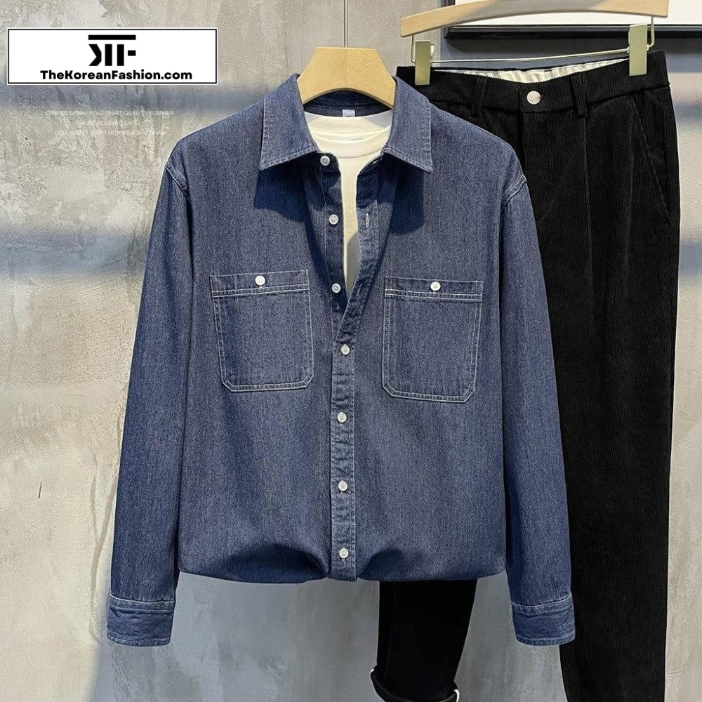 Workwear Denim Thin Jacket