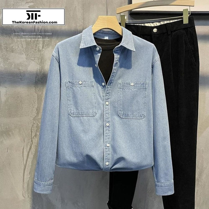 Workwear Denim Thin Jacket