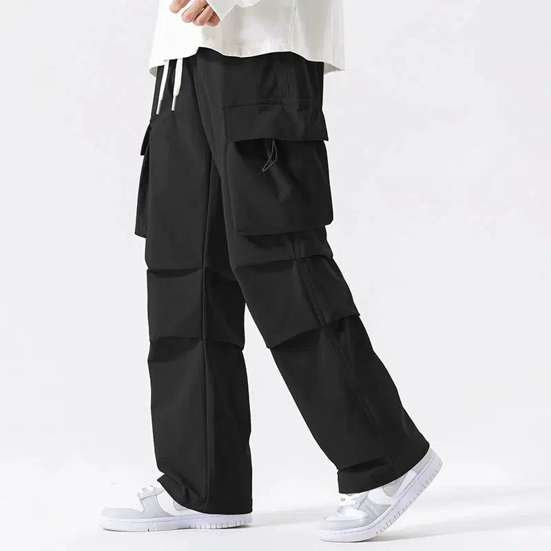 Workwear Drawstring Cargo Pants