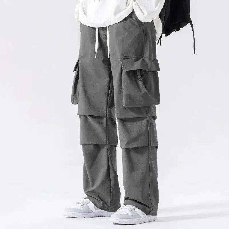 Workwear Drawstring Cargo Pants