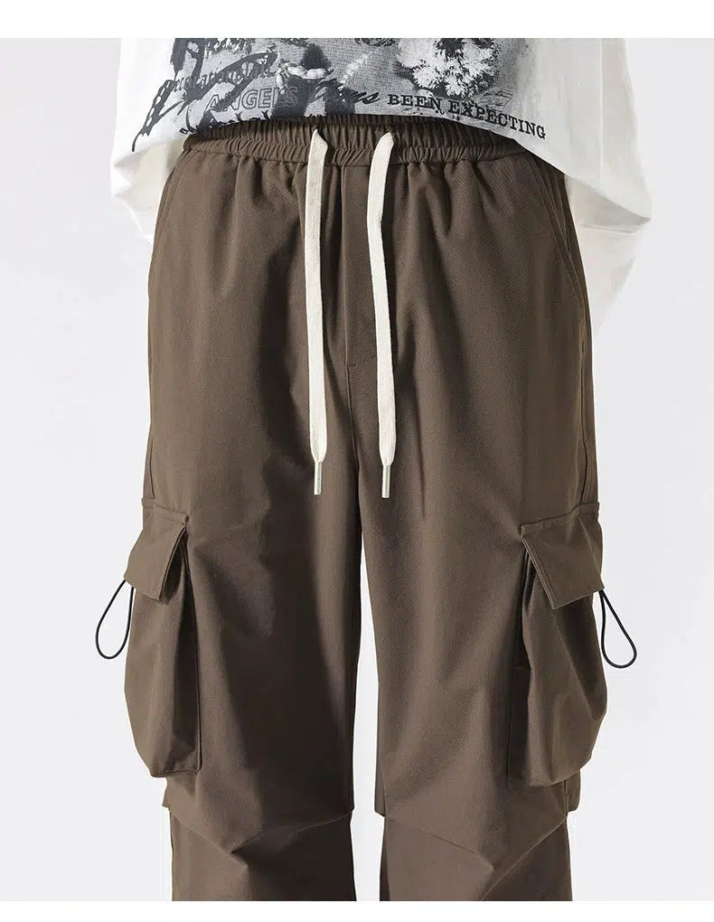 Workwear Drawstring Cargo Pants