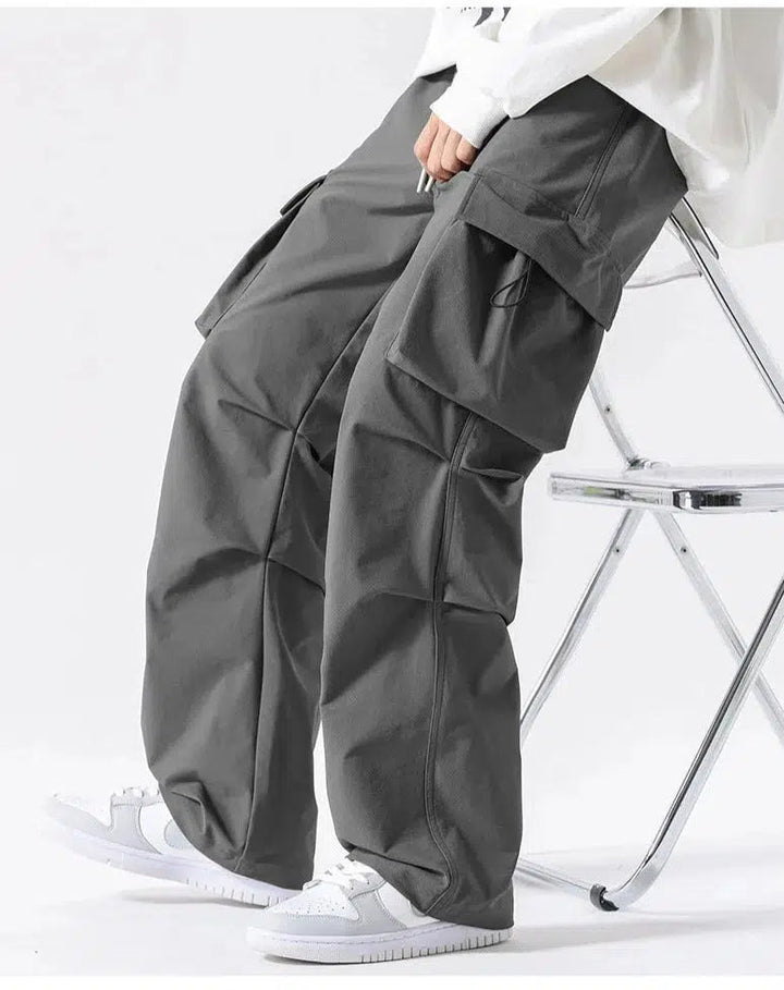 Workwear Drawstring Cargo Pants