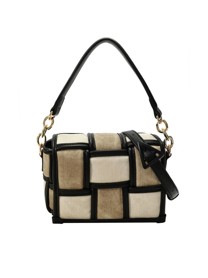 Woven Small Square Shoulder Bag