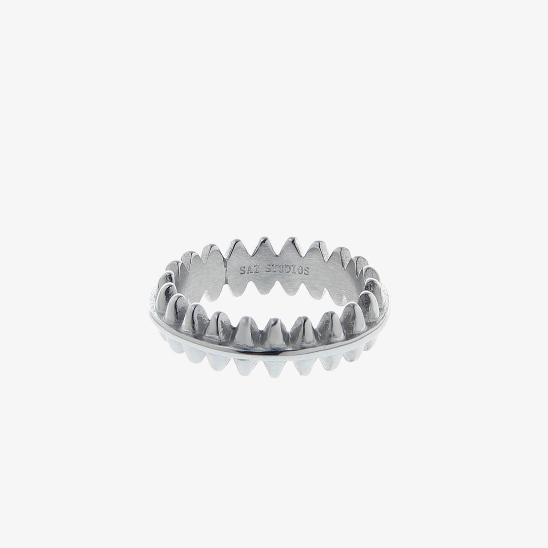 Zircon & Rivets Index Finger Ring