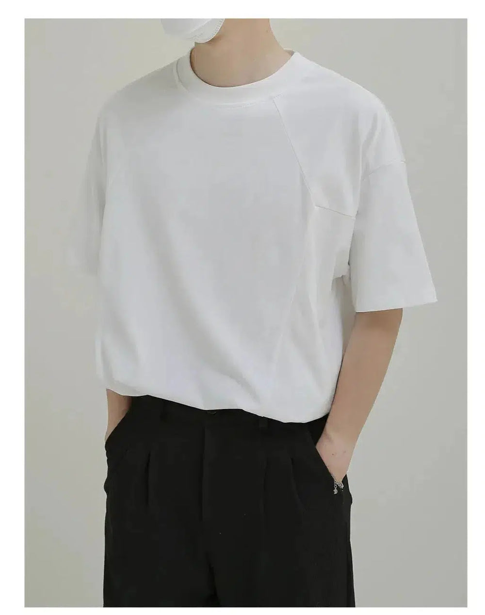 Asymmetrical Shoulder Line T-shirt