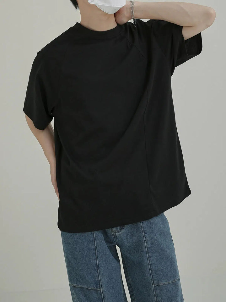 Asymmetrical Shoulder Line T-shirt