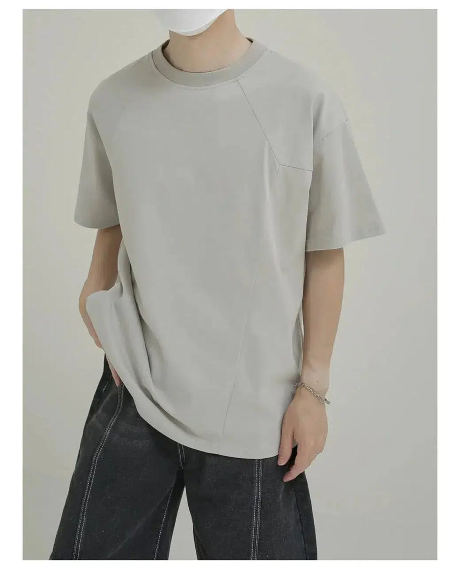 Asymmetrical Shoulder Line T-shirt