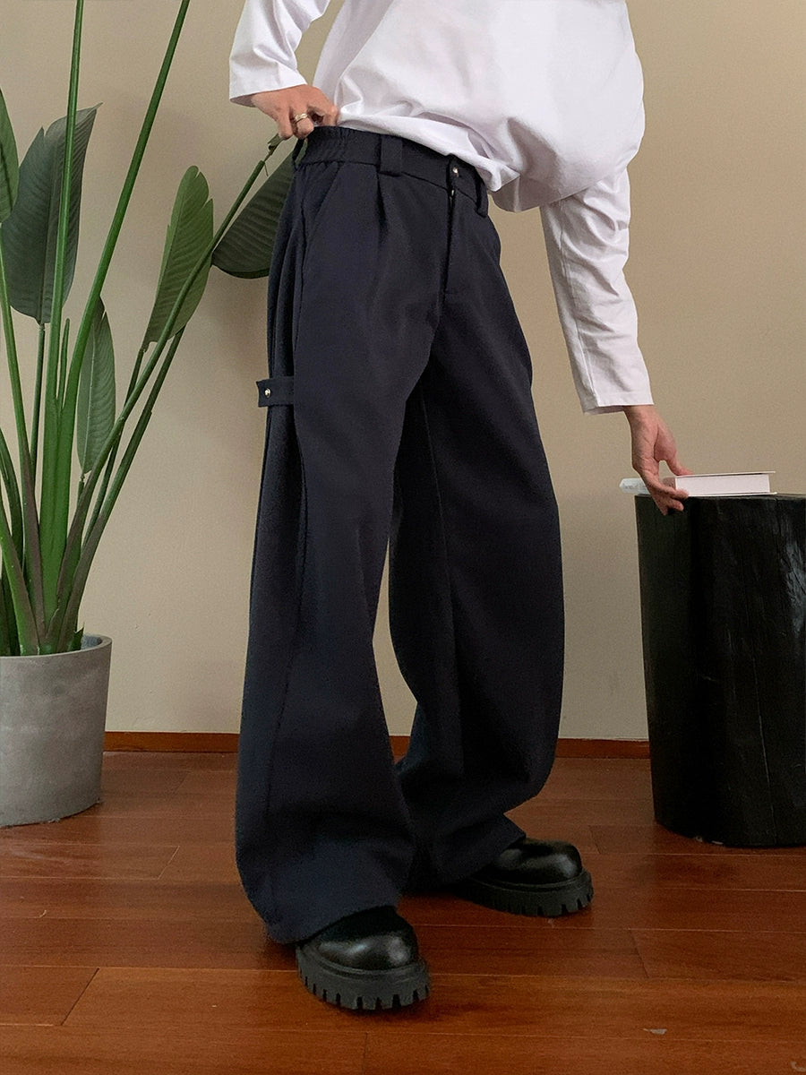 Pantalones Casual Sueltos con Cintura Elástica 