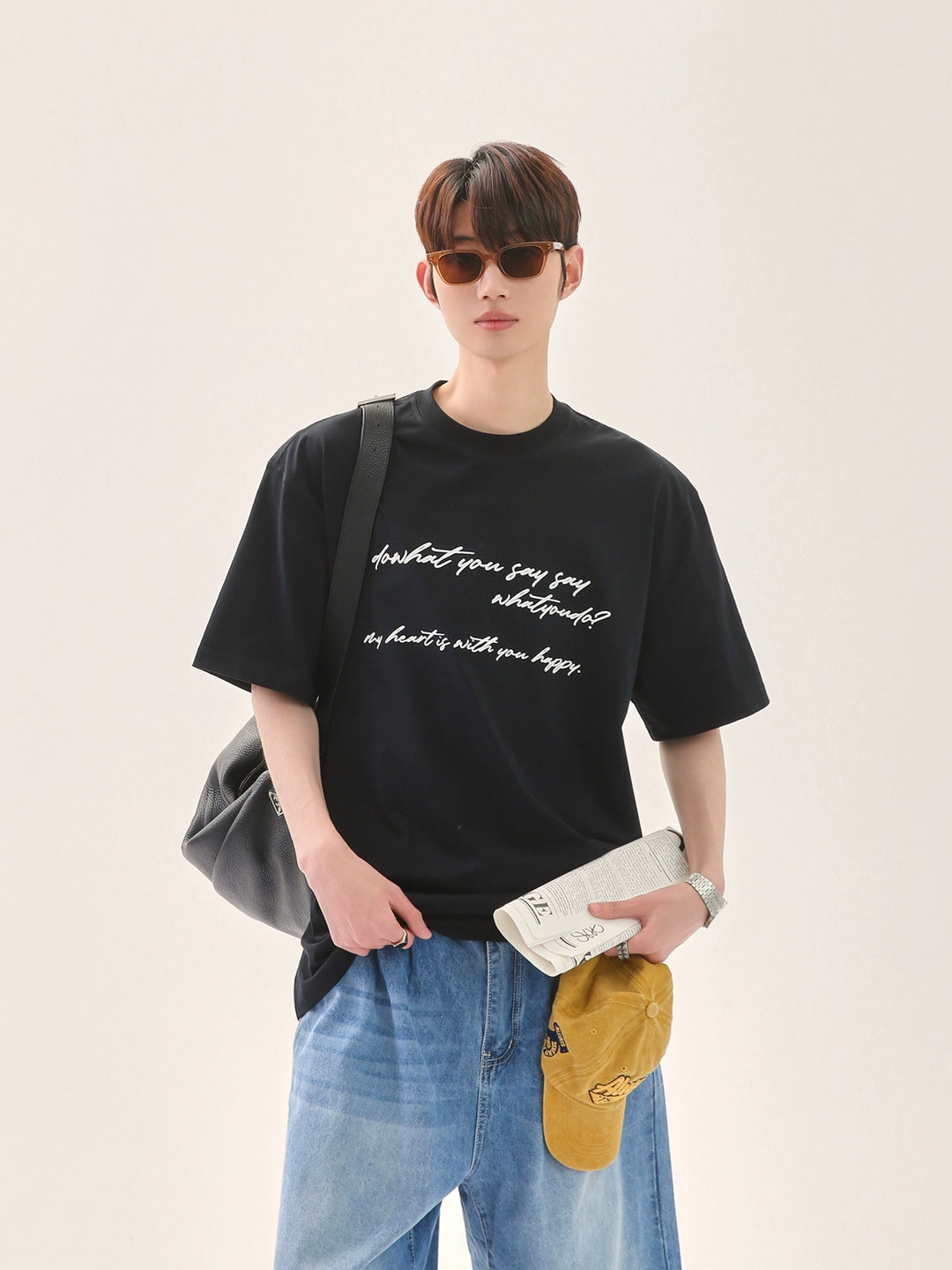 Loose-fit Letter Print T-Shirt