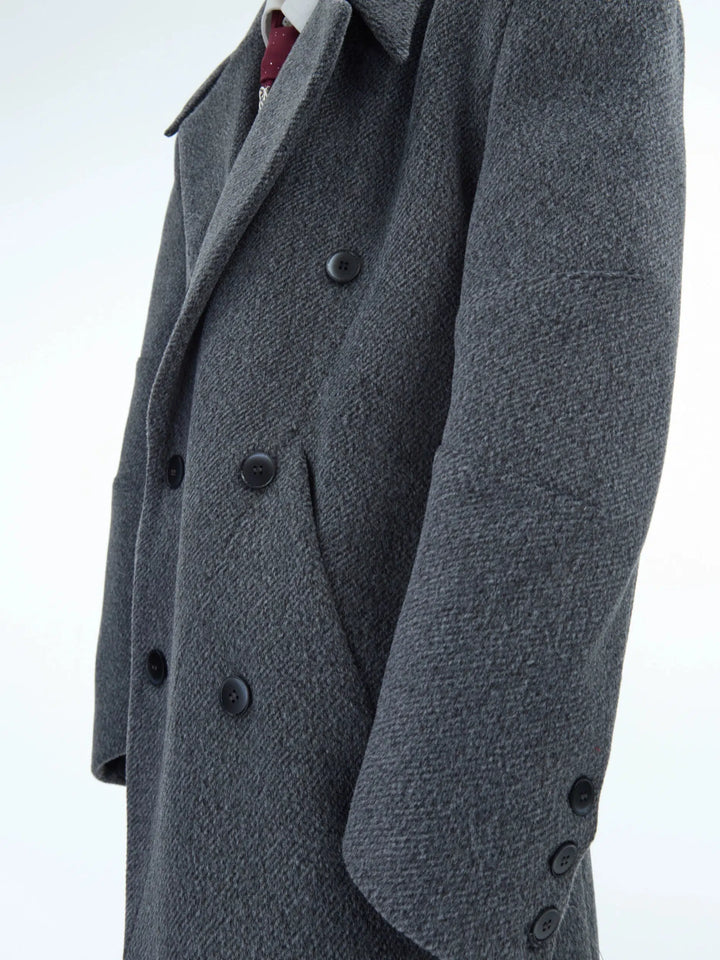 Heavyweight Double-Breasted Wool Trench Coat