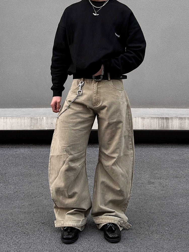 Wide-Leg Baggy Cargo Pants