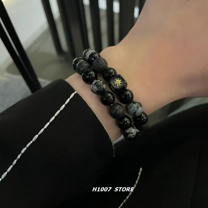 Lava Stone Beaded Bracelet