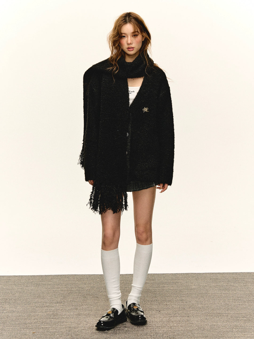 Retro Wool Coat Loose Sweater Jacket