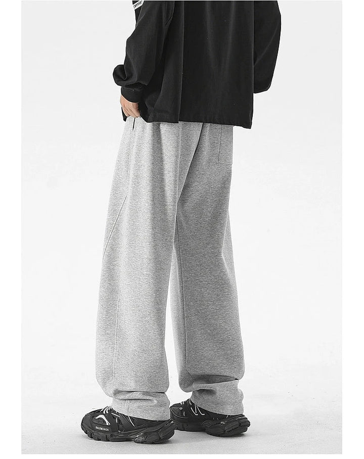 Wide-Leg Velvet Lined Sweatpants