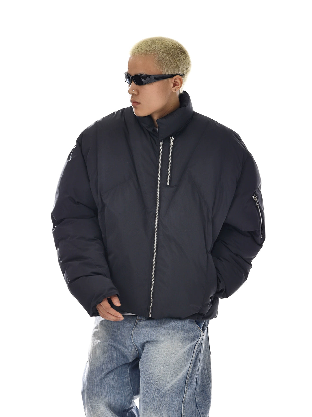 Insulated Stand Collar Cotton Jacket