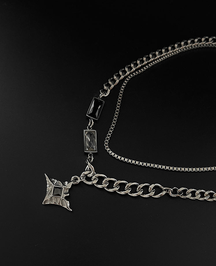 Double-Layer Hip-Hop Clavicle Necklace