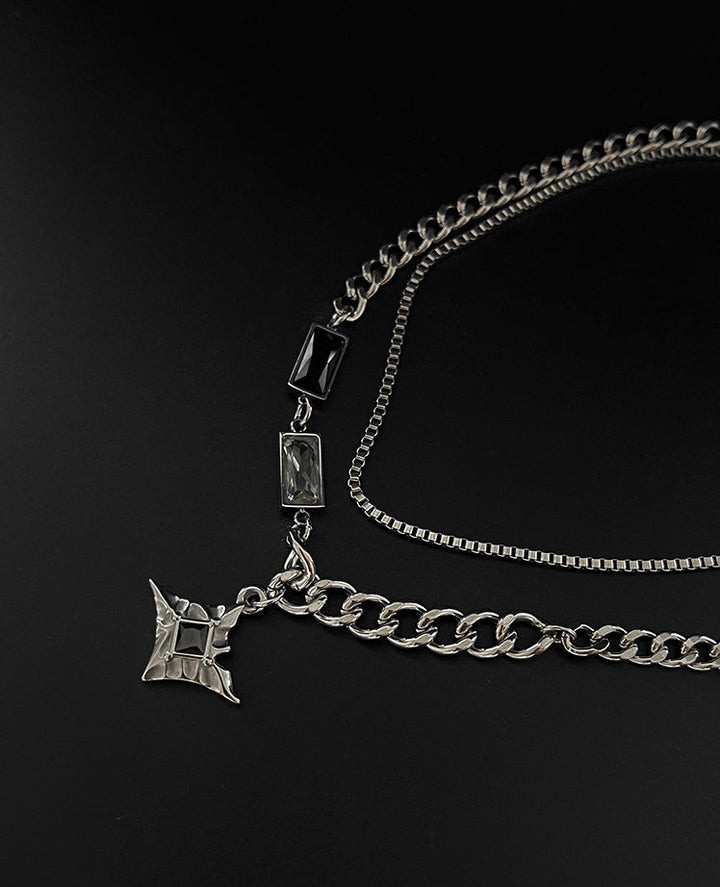 Double-Layer Hip-Hop Clavicle Necklace