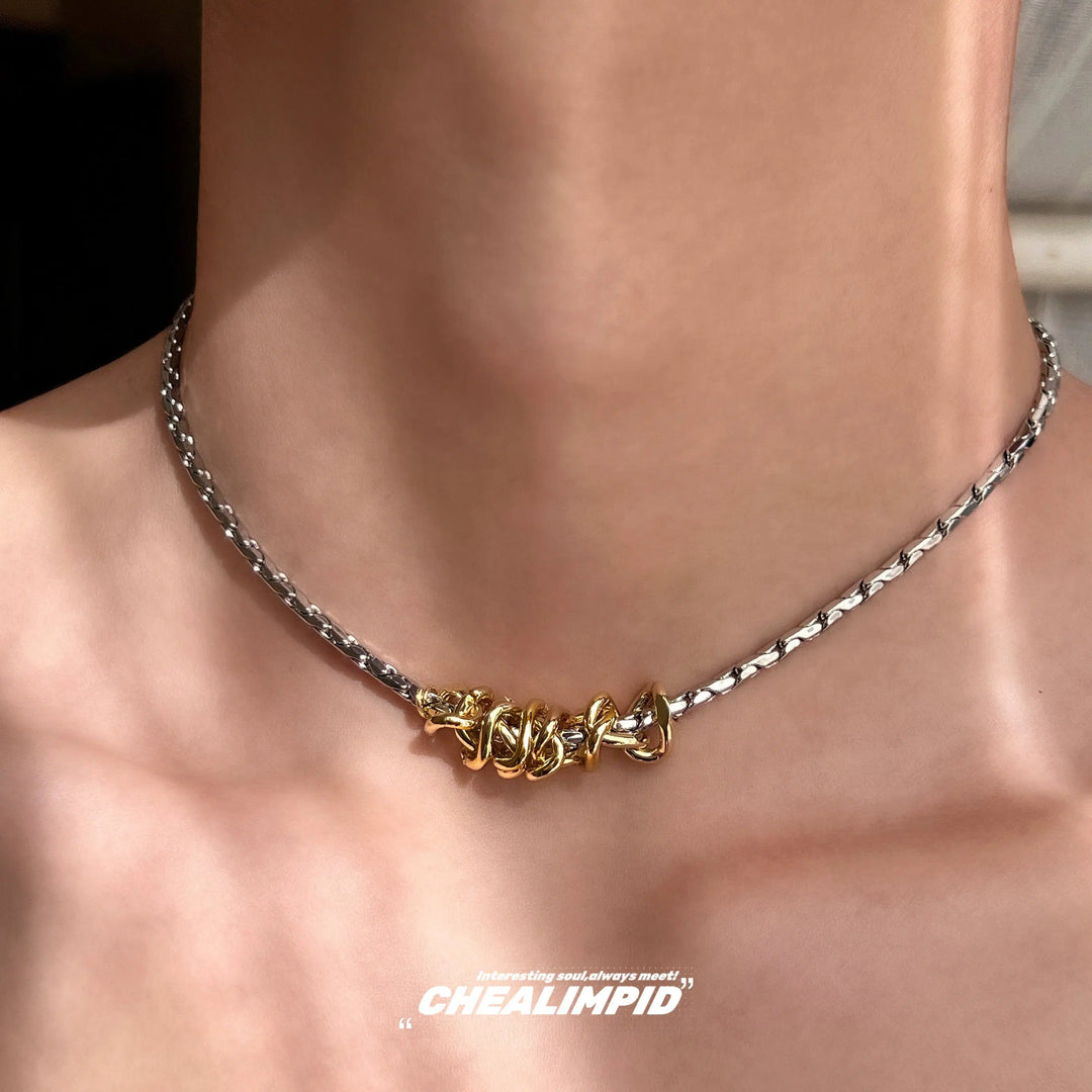 Titanium Steel Snake Chain Necklace-The Korean Fashion