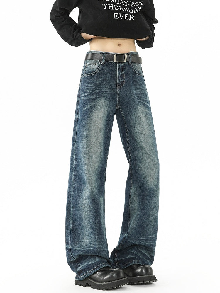 Blue Denim Flared Pants