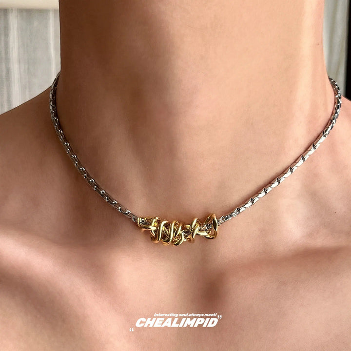 Titanium Steel Snake Chain Necklace-The Korean Fashion