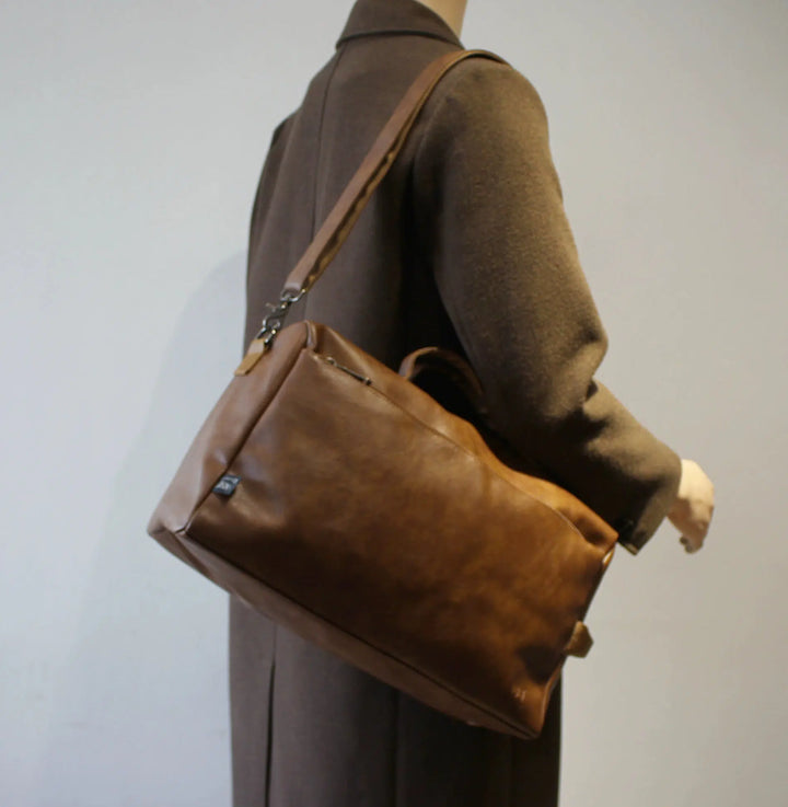 Large Capacity Leather Shoulder Bag