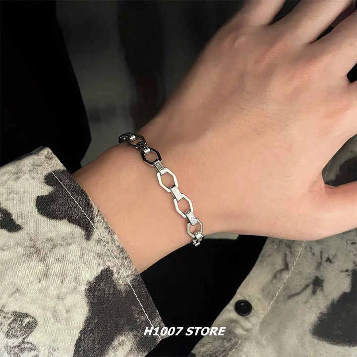 Steel Hip-Hop Style Chain Bracelet