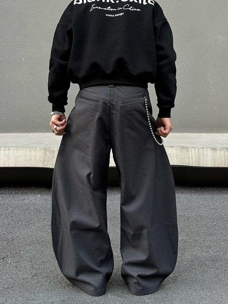 Wide-Leg Casual Pants