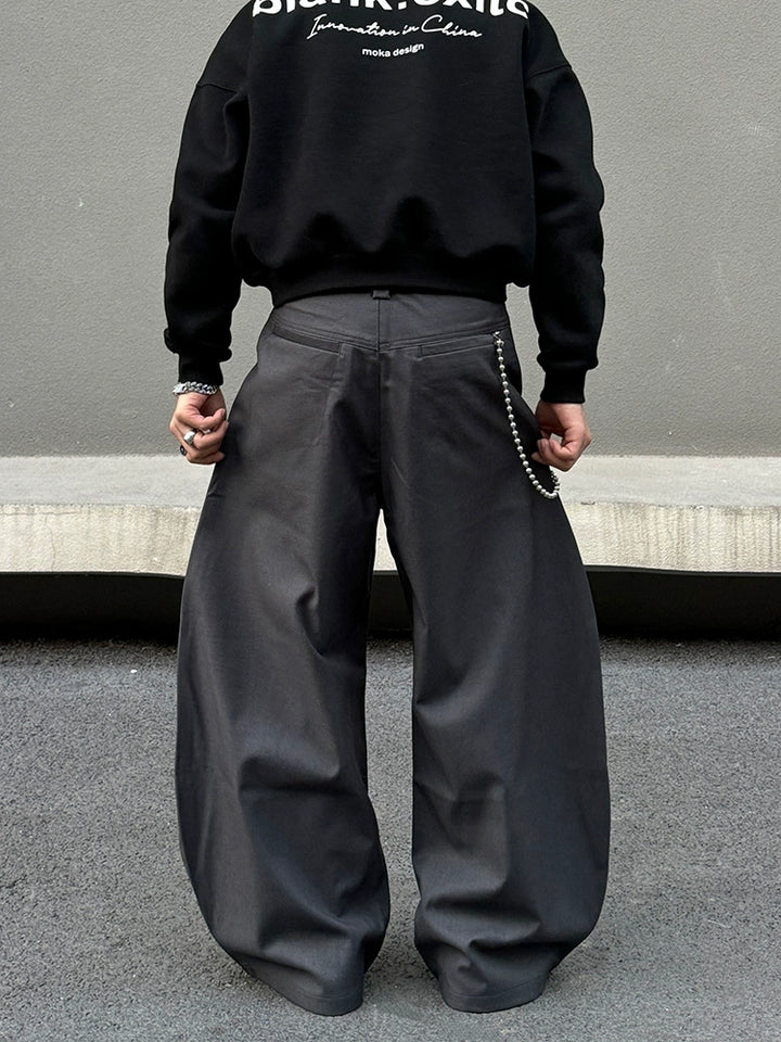 Wide-Leg Casual Pants