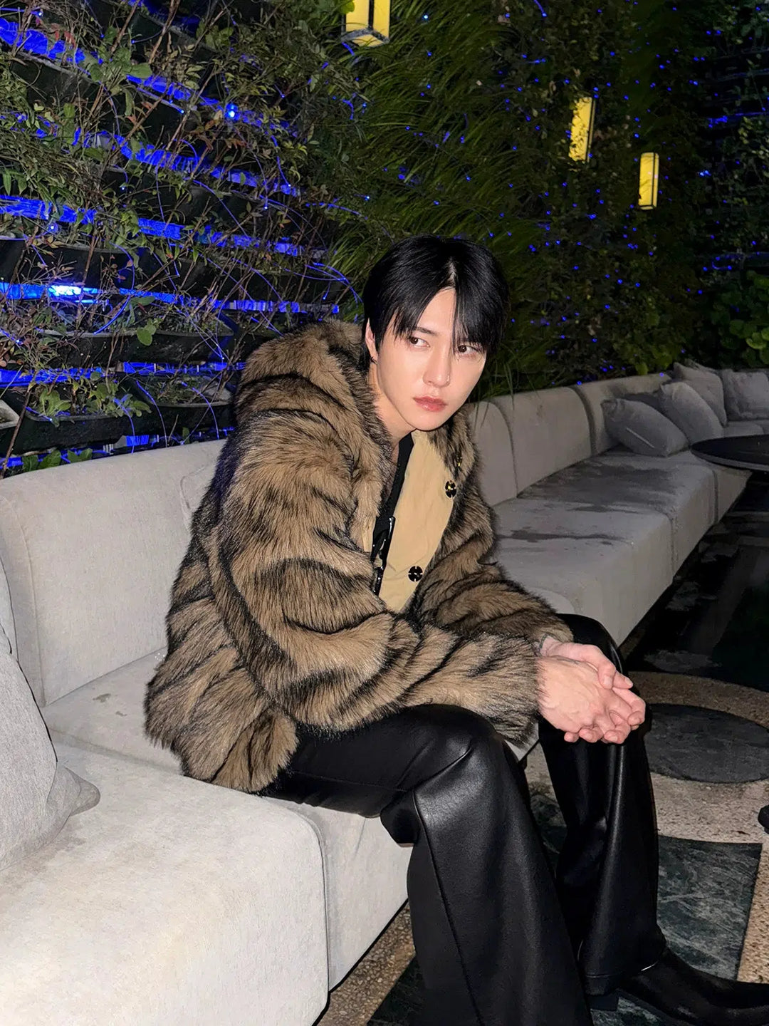 Casual Fur Hooded Jacket with Lapel-The Korean Fashion