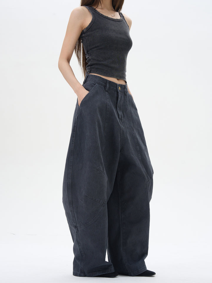 High-rise Wide-leg Jeans