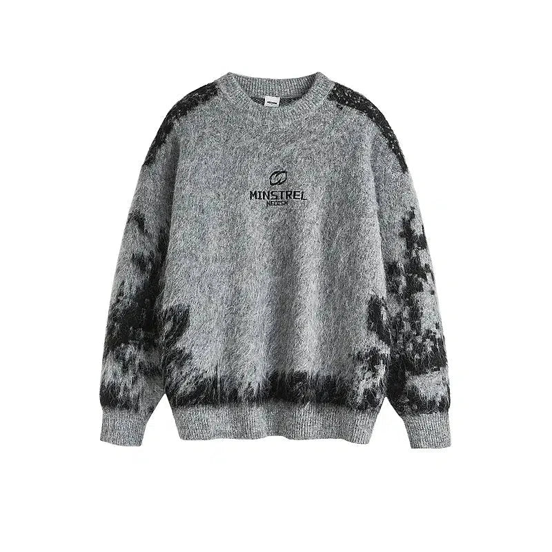 Retro Mohair Knit Pullover Sweater