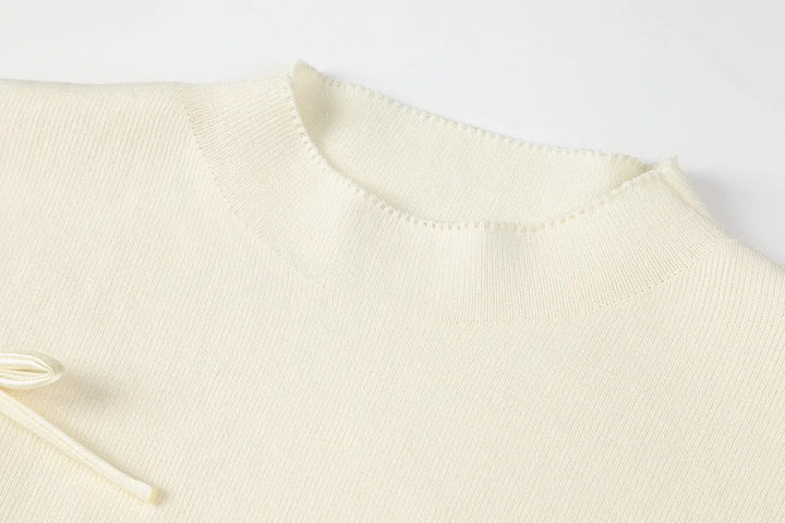 Bow Detail Sleeveless Knit Top