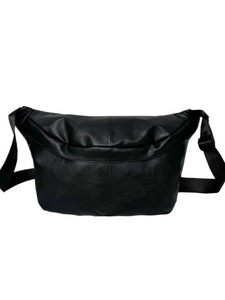 Black Leather Crossbody Bag