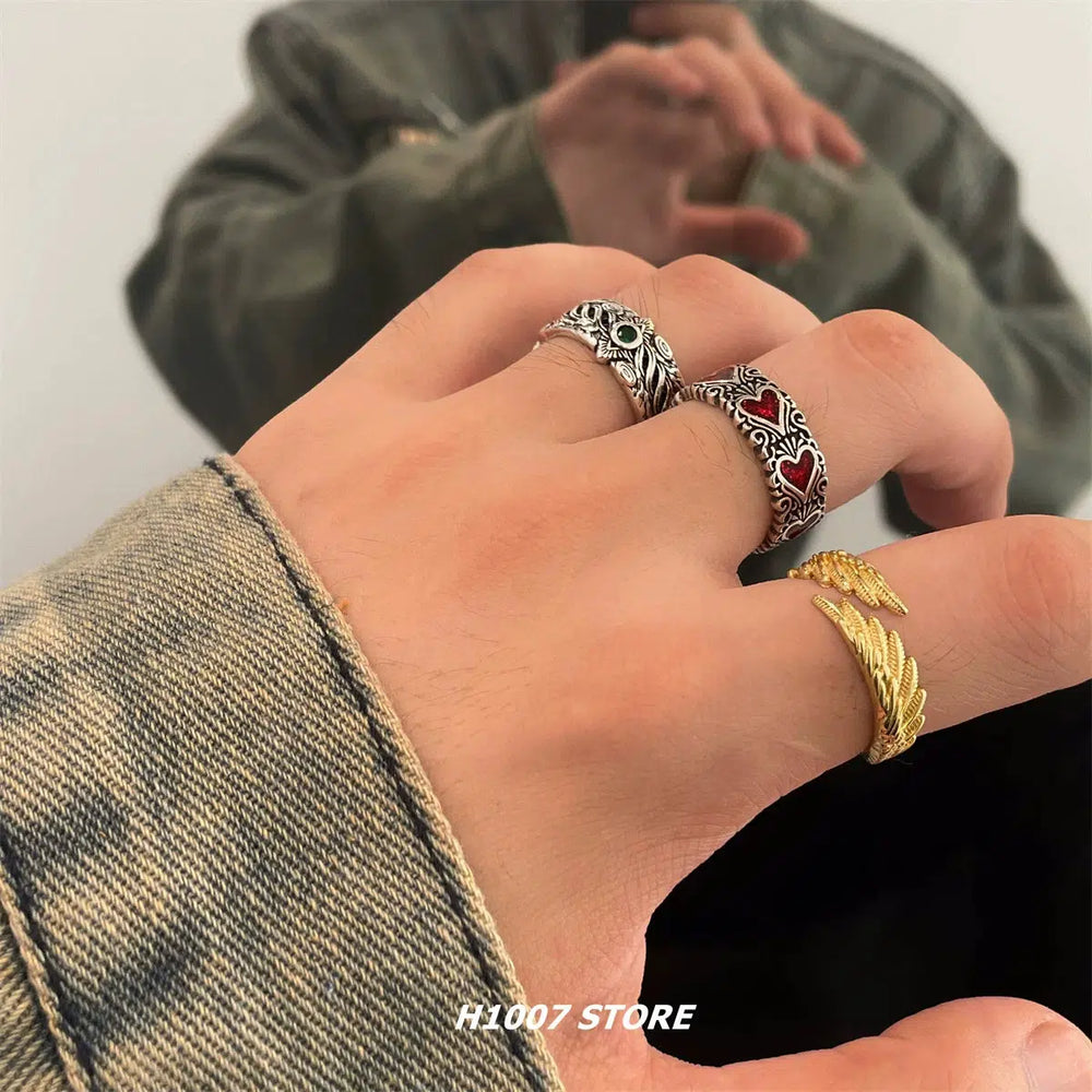 Adjustable Vintage Hip-Hop Style Ring