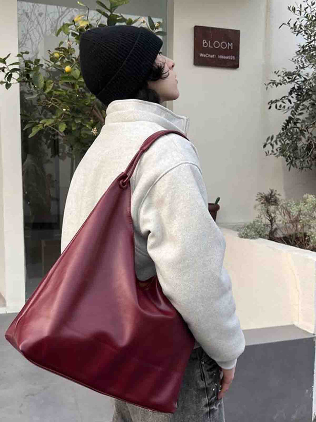 Red Leather Handbag