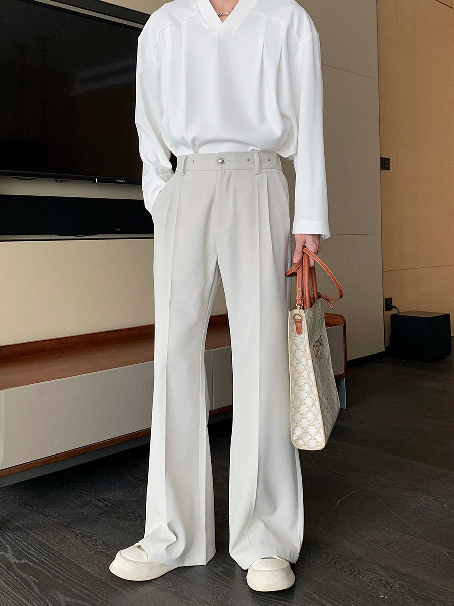 Wide-Leg Flared Pants