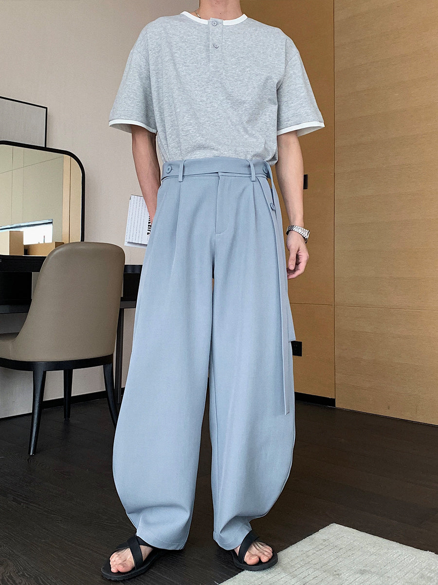 Wide-Leg Casual Pants