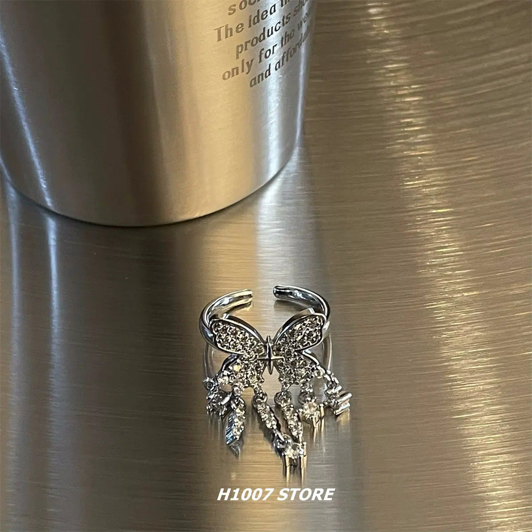 Butterfly Diamond Ring